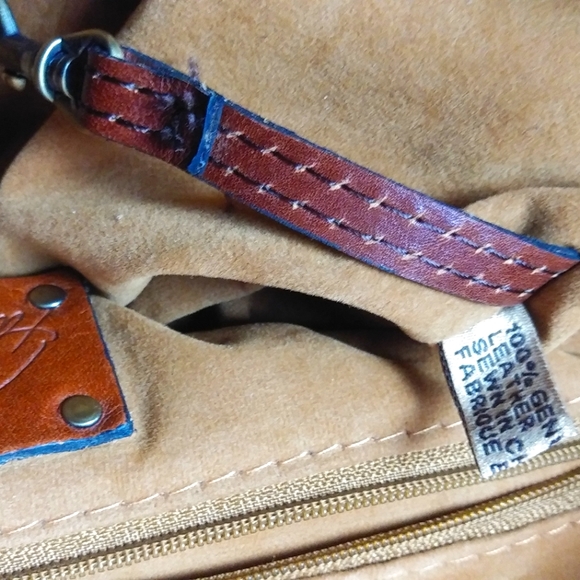 Patricia Nash Renaissance coin Leather Western Large  bucketbag - Picture 7 of 12